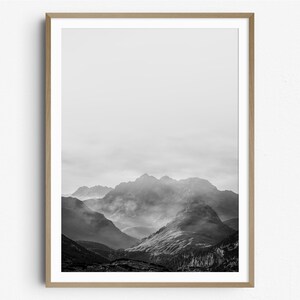 Mountain Print Landscape Photography Mountains Photography PRINT Scandinavian Wall Art 136 Modern Minimalist