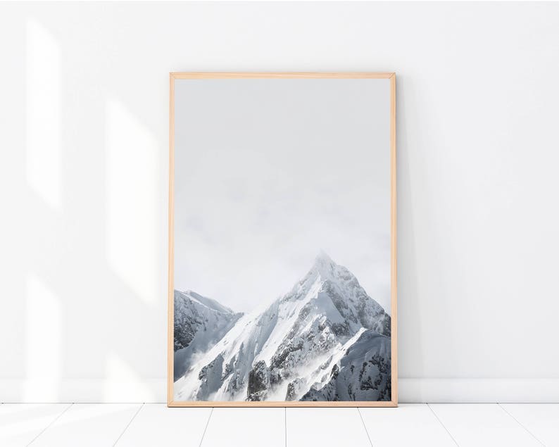 Mountain Print Landscape Photography Mountains Photography PRINT Scandinavian Wall Art 136 Modern Minimalist