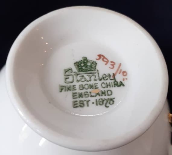 Vintage Stanley Fine Bone China Cup and Saucer UK