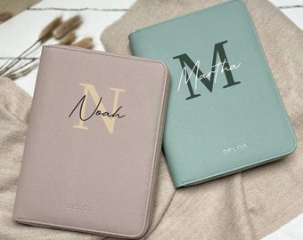DELOA ® Family Planner | Organizer | U-book Cover | Travel Organizer | Document Folder | NAME + INITIAL (personalized)