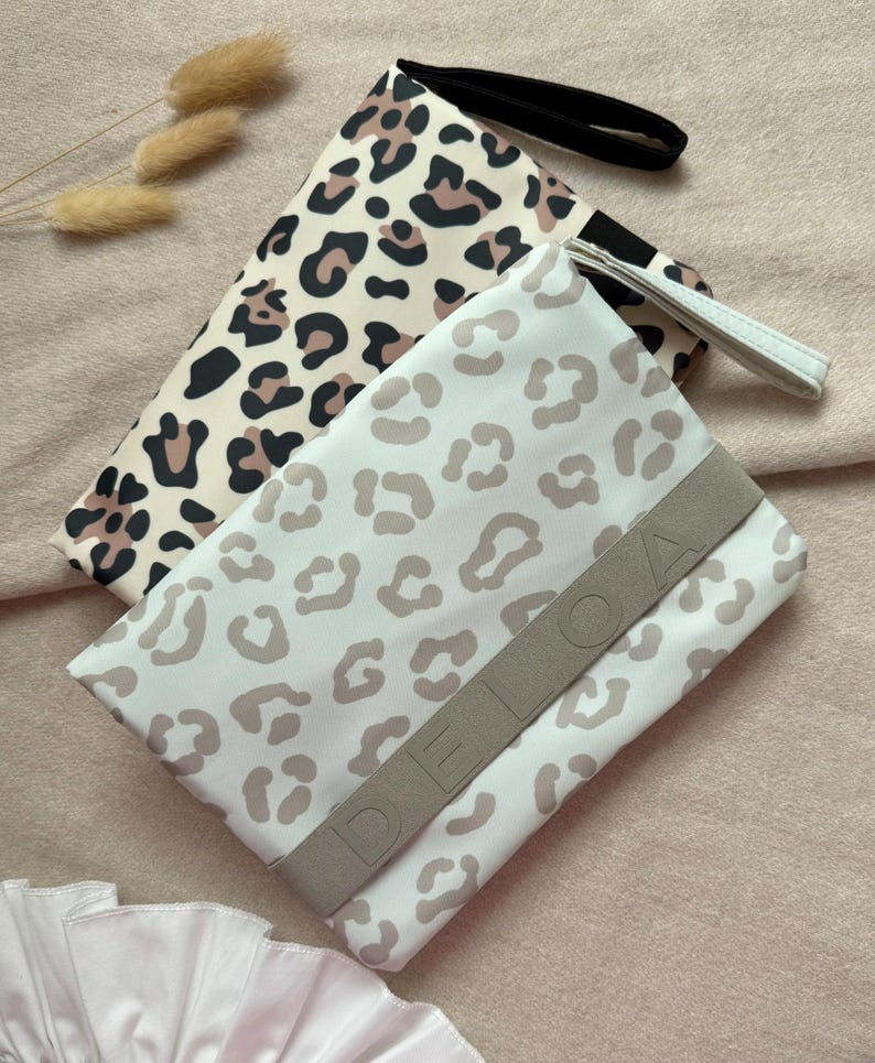 DELOA ® Bolsa de pañales para llevar con mucho espacio - Bolsa de pañales pequeña, organizador de pañales para bebé imagen 3