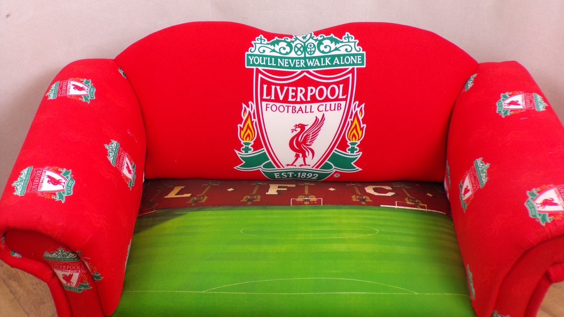 Child size Sofa in Liverpool Football club theme fabric Etsy
