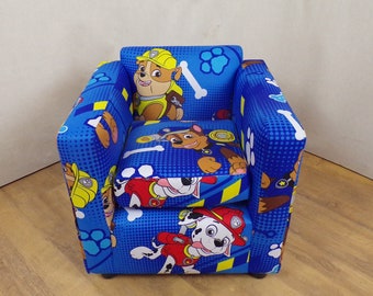 Childs Chair in Paw Patrol Theme Fabric