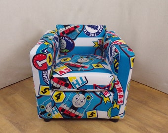 Childs Chair in Thomas The Tank Engine Theme Fabric