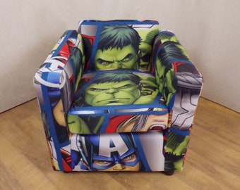 Childs Chair in Avengers Theme Fabric