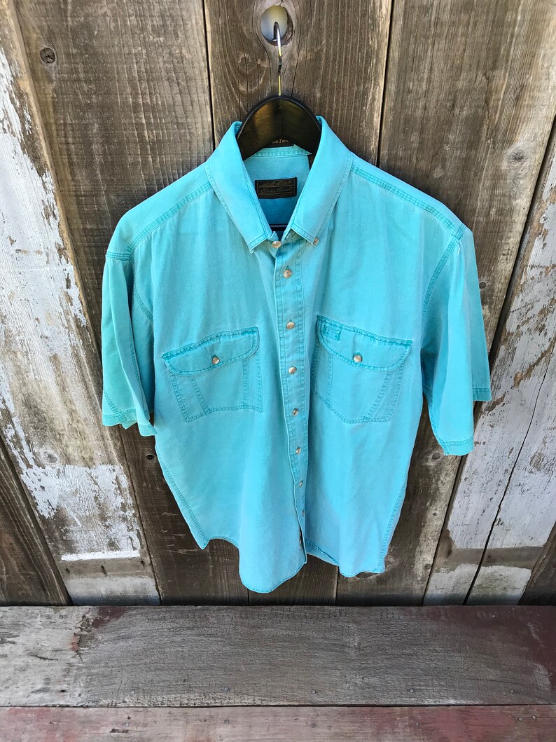 90s Twill Eddie Bauer Polo Shirt Mens Vintage Clothing Large Mens Short Sleeve Polo Shirt Mens Polo Shirt Vintage Polo Shirt