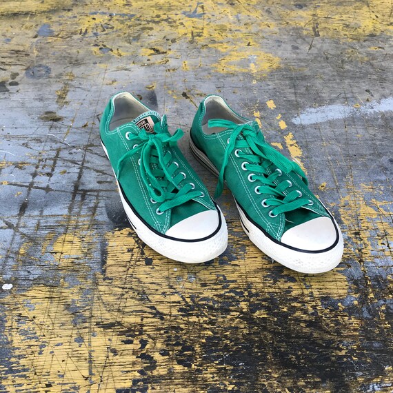 Vintage Teal Low Top Converse All-Stars | Retro Lo