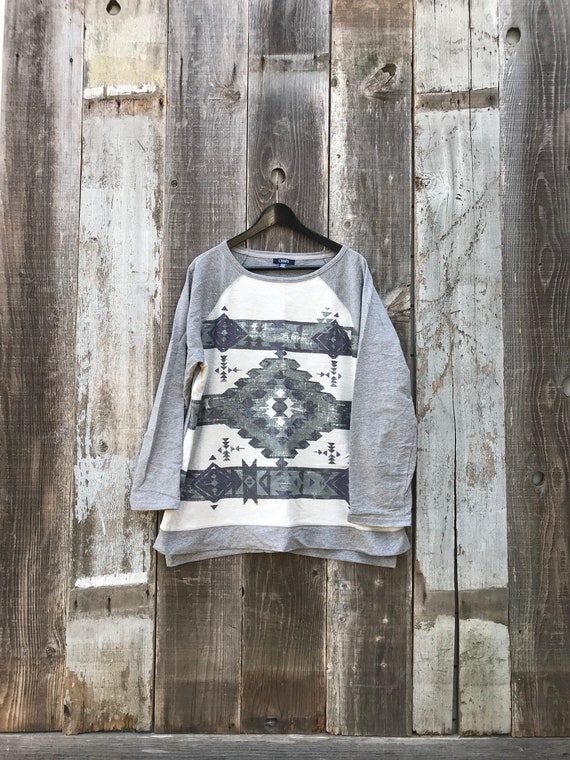90s Aztec Sweatshirt | Unisex Aztec Sweatshirt | W