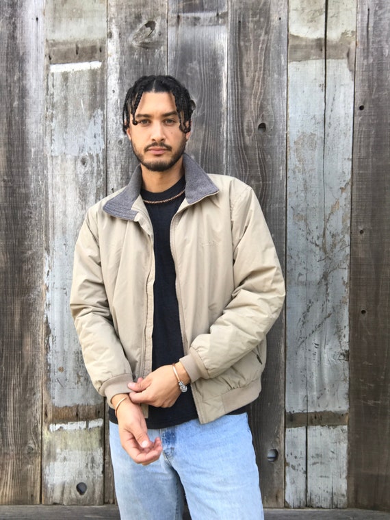 90s LL Brean Fleece Lined Jacket | Mens LL Bean Ja