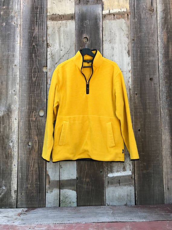 Retro Crocodile Fleece | Vintage Yellow Fleece | M
