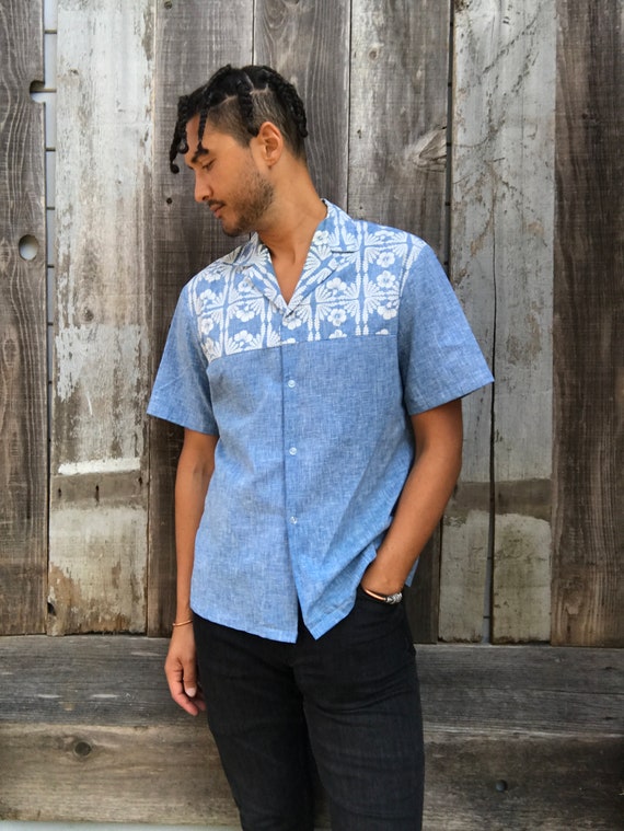 Handsome Vintage Mens Hawaiian Polo Shirt | Vintag