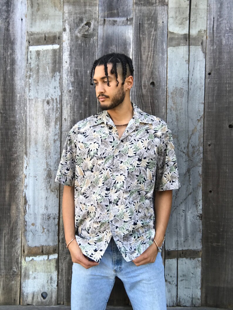 XLXXL Mens Vintage Polo 90s Campai Polo Shirt 90s Hawaii Polo 90s Hawaiian Polo Mens Hawaiian Polo Shirt Mens Vintage Clothing