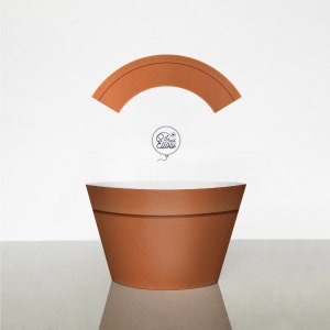 Terracotta Flower Pot cupcake wrapper