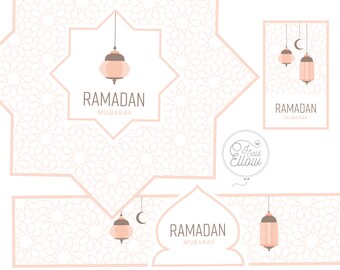 Ramadan Mubarak dinner party place setting