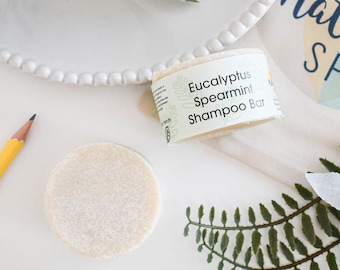 Spearmint and Eucalyptus Shampoo Bar