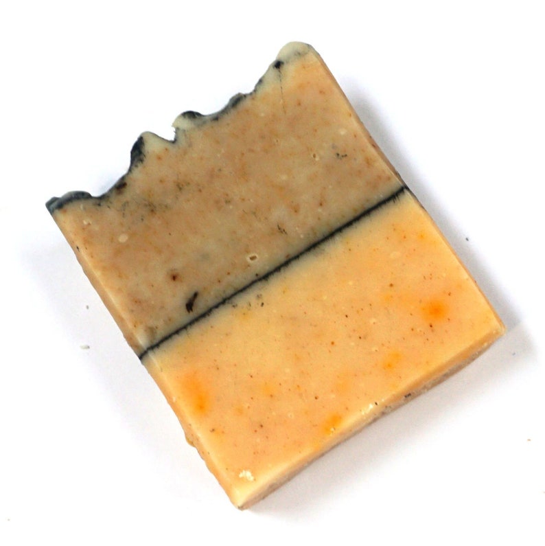 Spiced Orange Soap Bar Handcrafted Vegan Soap, Nourishing Bathing Cleansers All Skin Types, Zero Waste Travel Soap Cocoa Butter Almond Oil image 5