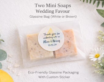 Two Mini Soap Wedding Favours- Gift Set (25 sets)