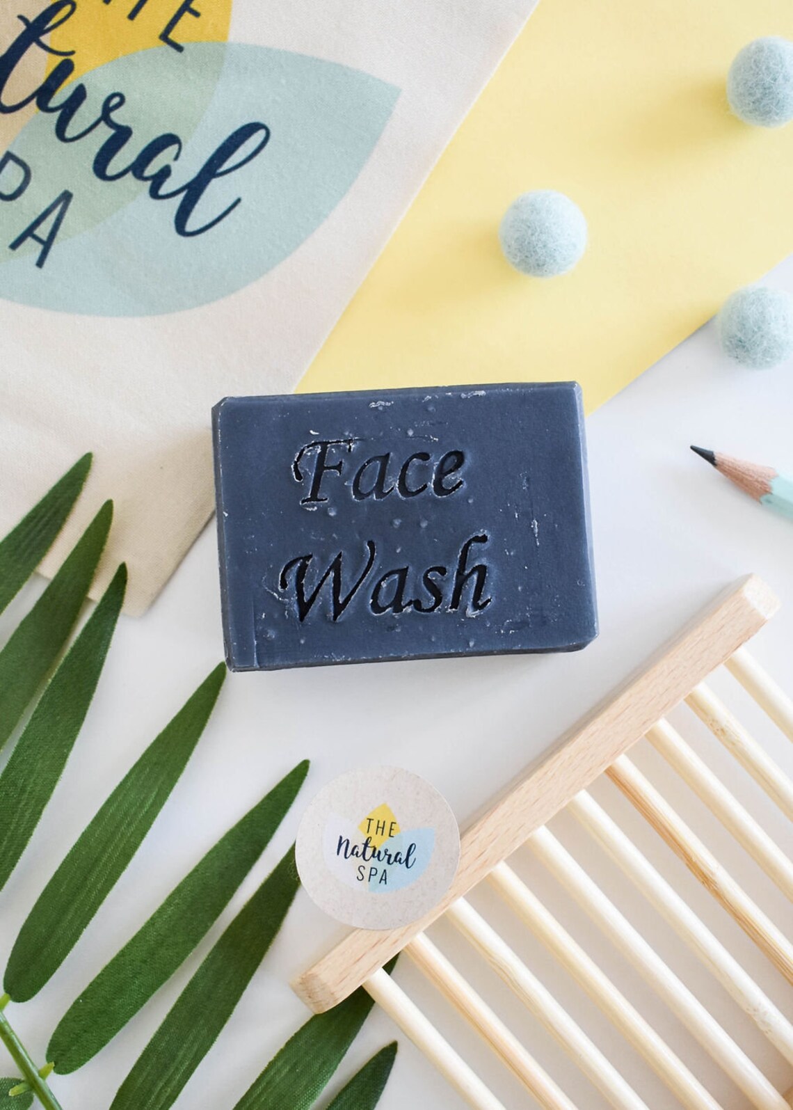 Face Wash Bar cleansing bar vegan plastic free detox Etsy