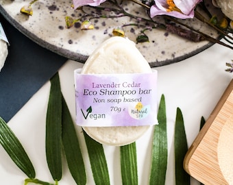 Natural Vegan Eco Shampoo Bar - Suitable for all Hair and water types - Highly foaming - Easy to use - 5 different scent options