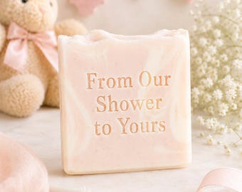 Handmade Mini Soap Favours | Baby Shower Guest Gifts | Vegan Natural Soap (10x 50g)