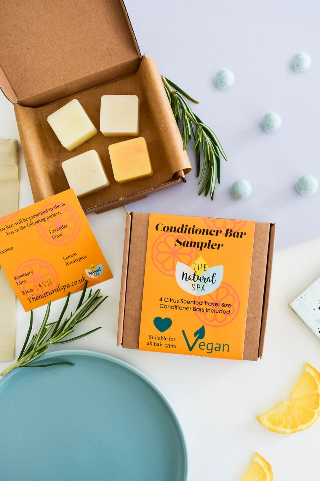 Mini Conditioner Label Citrus Mini Conditioner Bar Sampler - Gift Set With 4 Mini Conditioner ...