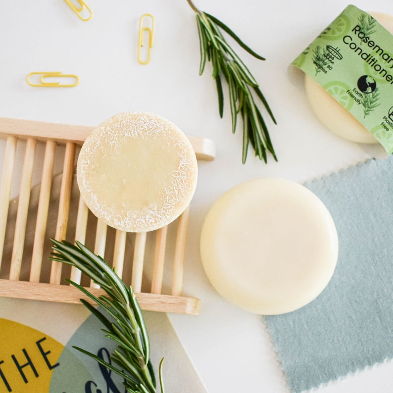 Rosemary Lime Shampoo and Conditioner Bar set image 3