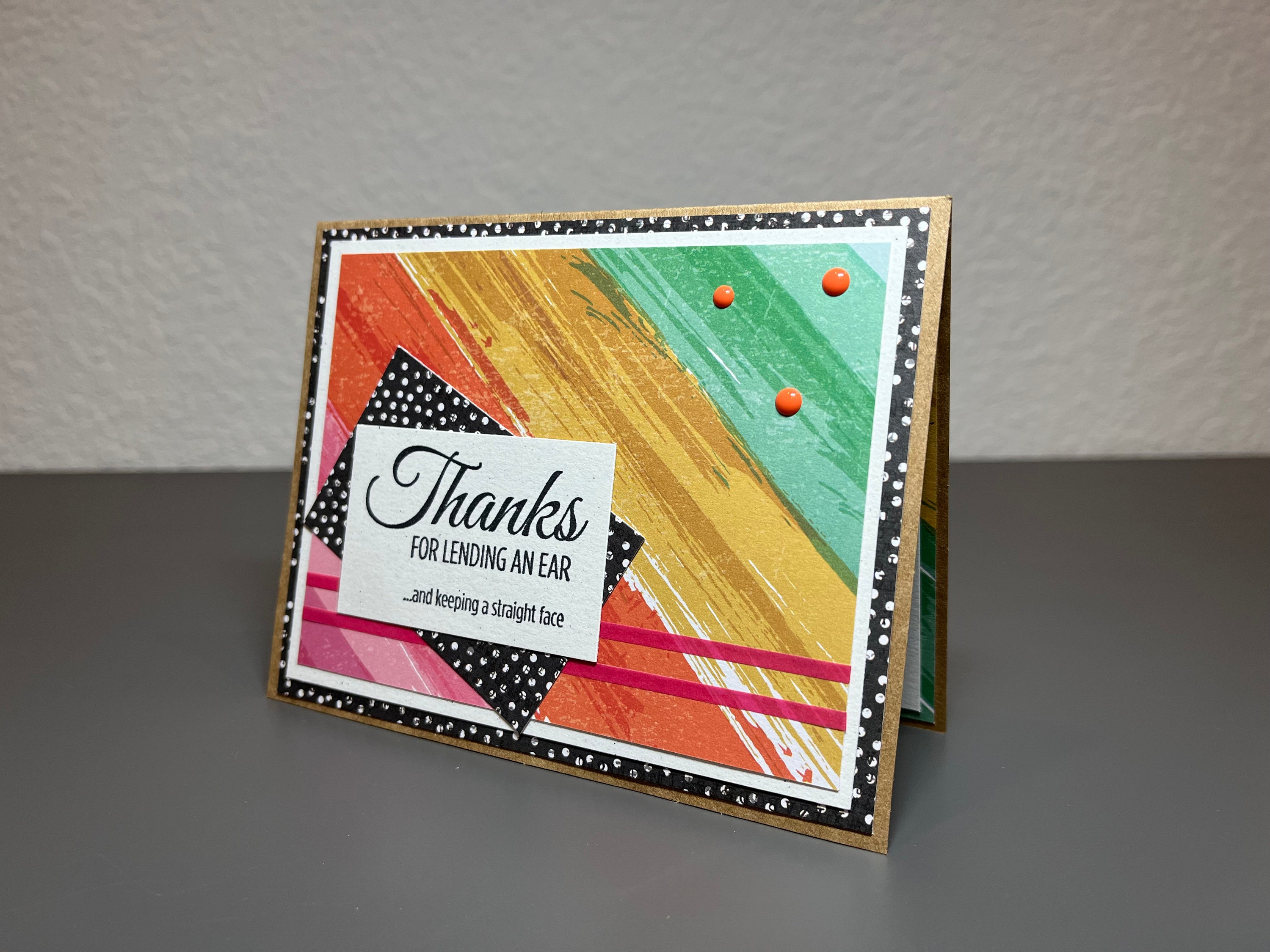 Thanks for Lending an Ear... Humorous Thank You Greeting Card - Etsy