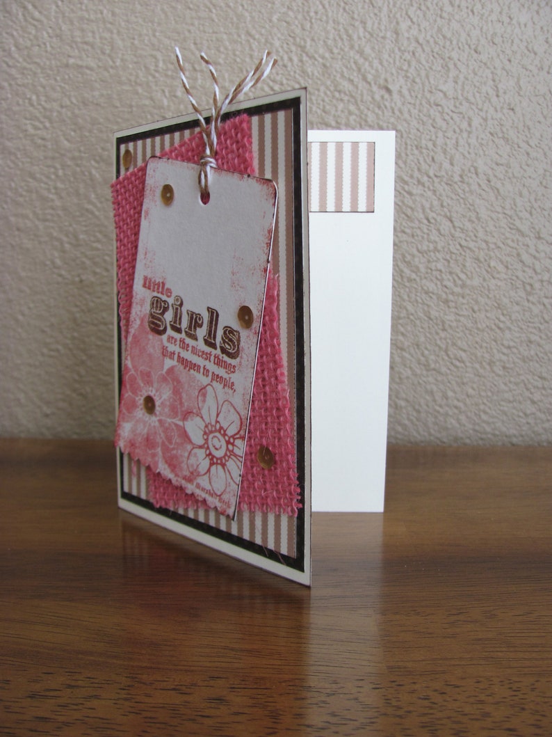 Blank Greeting Card Eclectic Little Girls...