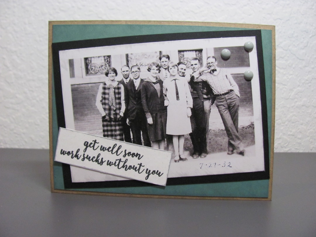Work Sucks Without You... Get Well Greeting Card - Etsy