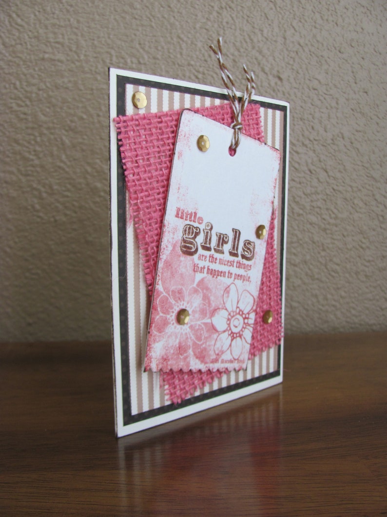 Blank Greeting Card Eclectic Little Girls...