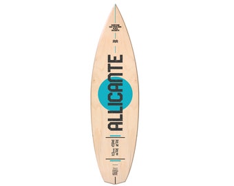 Personnalisé | Décoration de planche de surf - My Place| Coordonnées GPS | Contreplaqué