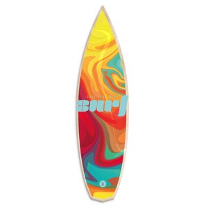 SURFBOARD Decoration- SURF Wave | UV Print | For Waves Lovers | Plywood