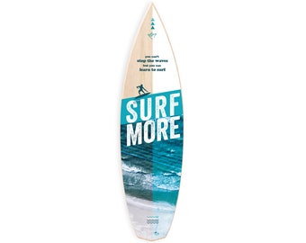 Décoration PLANCHE DE SURF - SURF plus | Impression UV | Pour les amateurs de vagues | Contreplaqué