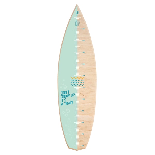 Graphique de croissance de SURFBOARD - Ne grandissez pas | Impression UV | Contre-plaqué