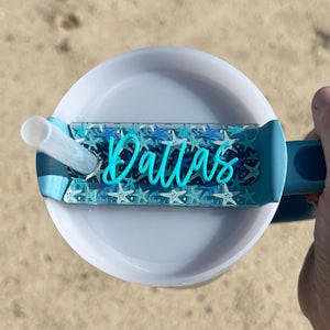 Tumbler Name Plate, Cute Cup Topper Name Plate, Custom Name Plate for Tumbler, Custom Tumbler Name Plate, ONLY for QUENCHER 2.0 lids
