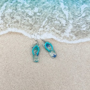 Flip Flops Gold Overlay Hanging Stud Earrings – 28th Street Beach Variety