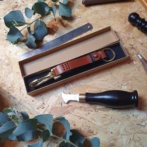 Personalised Handmade Leather Key Fob