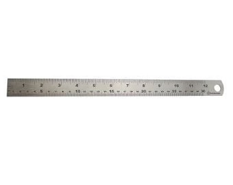 Quality precise steel ruler for leather craft and pattern cutting 30cm and 50cm