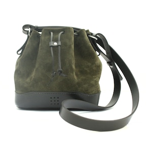 Mini Bucket Bag in soft suede