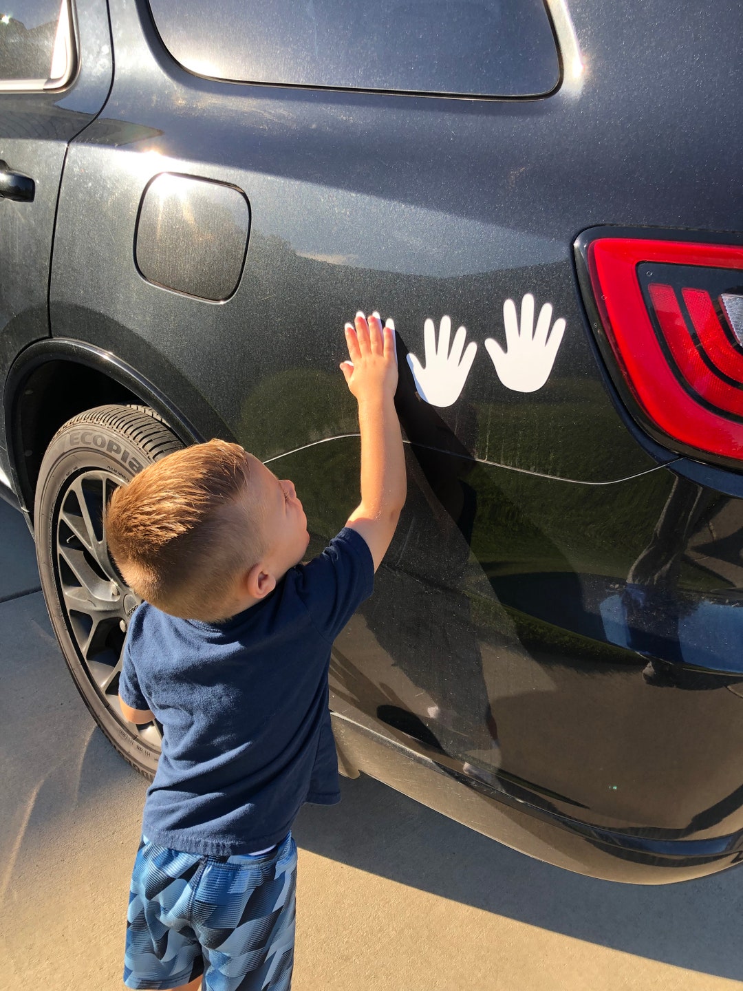 Hand Car Decals Young Kids, Children Encourage Street and
