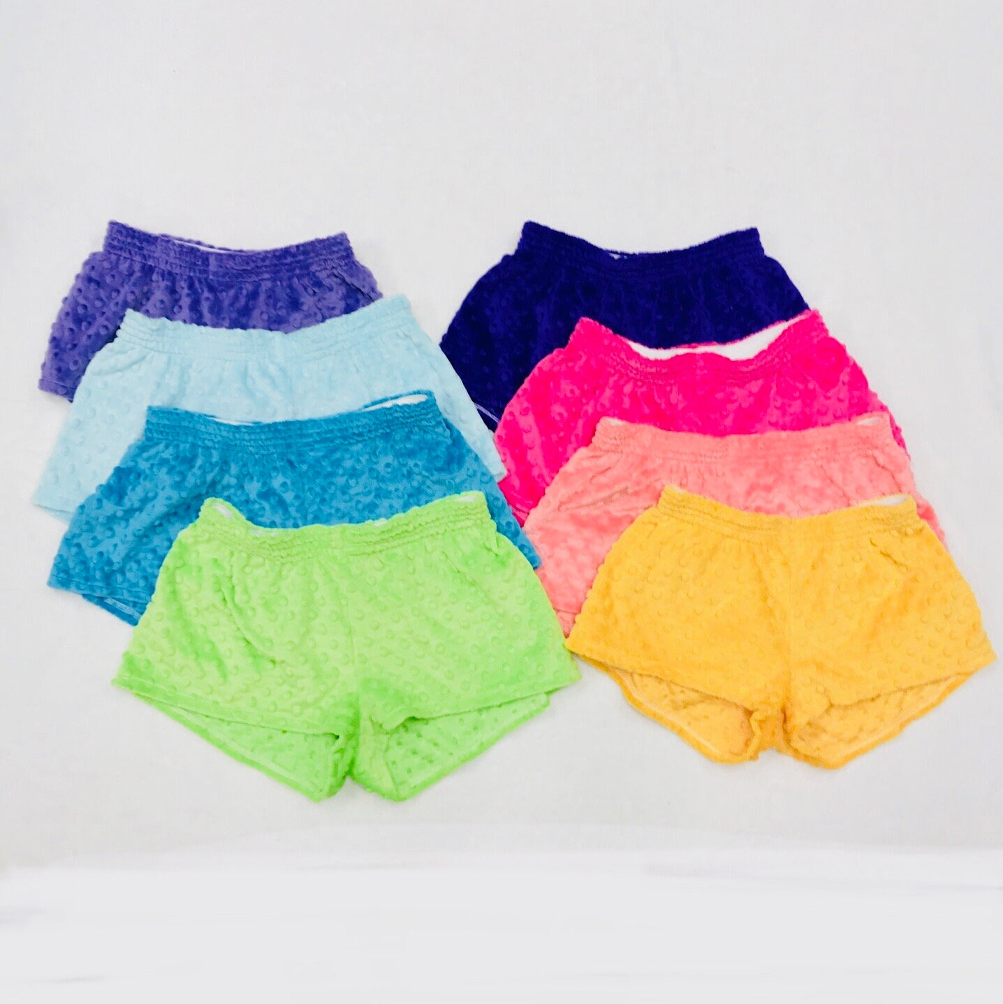 Plain Minky Dot Shorts Etsy