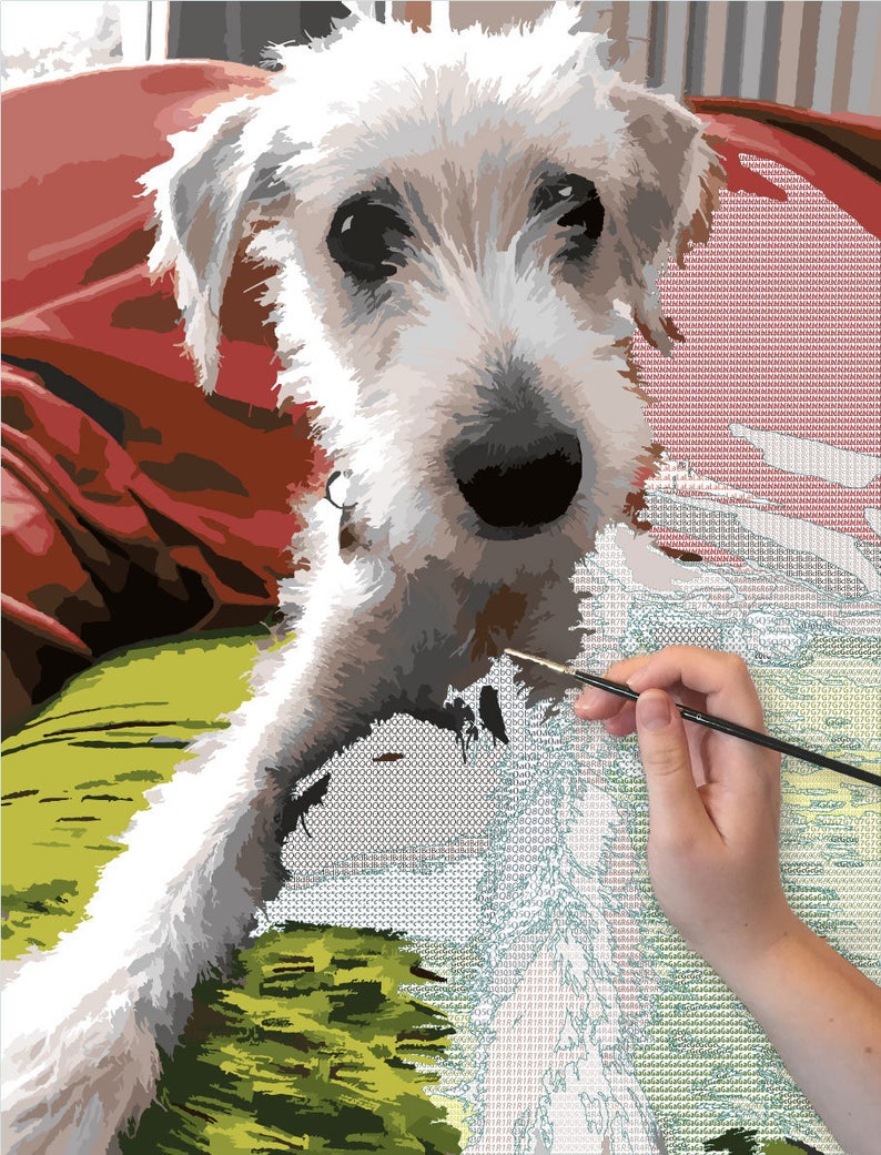 Personalised paint by numbers from your photo we use artist Etsy