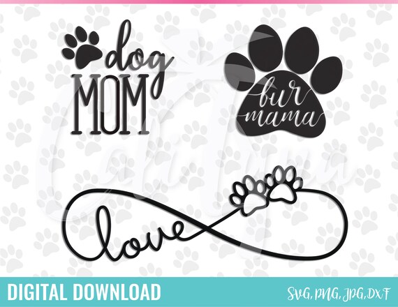 Download Dog Mom Instant Download Svg Cricut Svg Silhouette Cameo Etsy PSD Mockup Templates