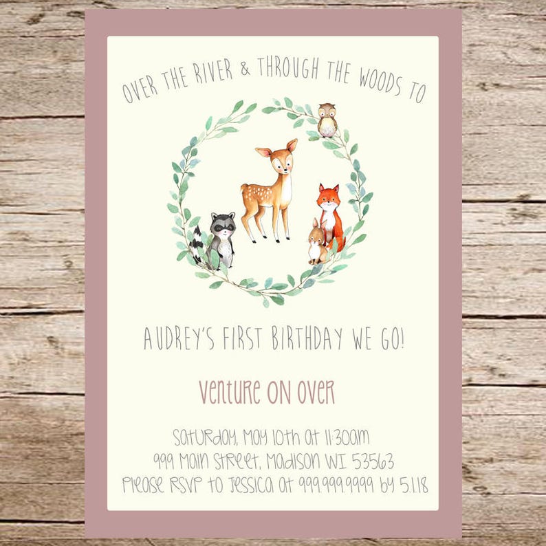 theme anniversaire animaux de la foret