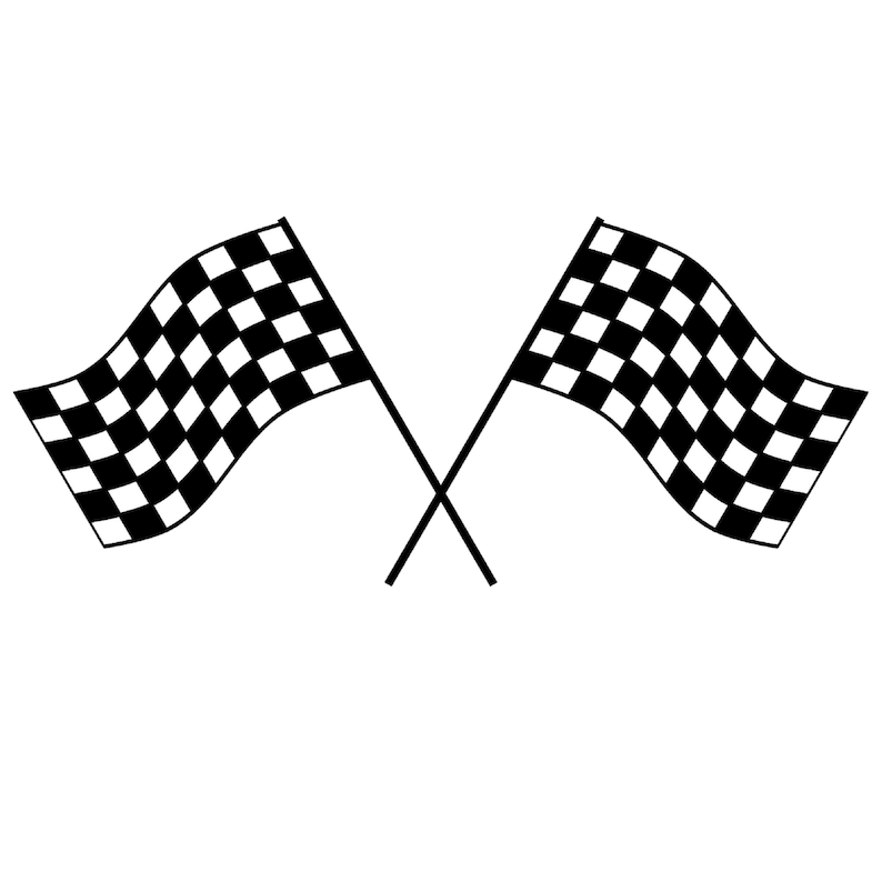 Checkered Race Flag Vinyl Decal Sticker Racing Finish Line | Etsy