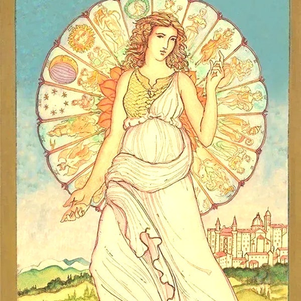 Renaissance Tarot Deck Traditional Tarot Symbology European Culture Cards Olympian Deities Demi Gods of Antiquity 19th century Occult Symbol