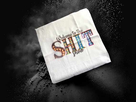 Shit Show Soft Cloth - Microfiber Towel - Naughty, Cheeky Gag Gift - Family Reunions, Co-Worker - Computer Screen Cleaning