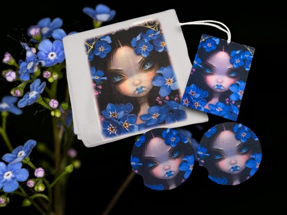 Forget Me Not Car Accessories - Summer Remembrance - Floral Garden, Birthday Party Favors - Easter Gift for Her - Language of Flowers