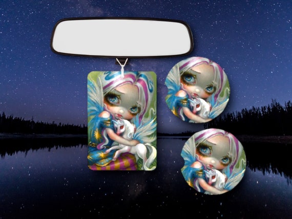 Gothic Fairy Car Accessories - Birthday gift for her -Strangeling Twilight Delight - Teen Girl Gift - dark Twisted evil Unicorn, Pegasus