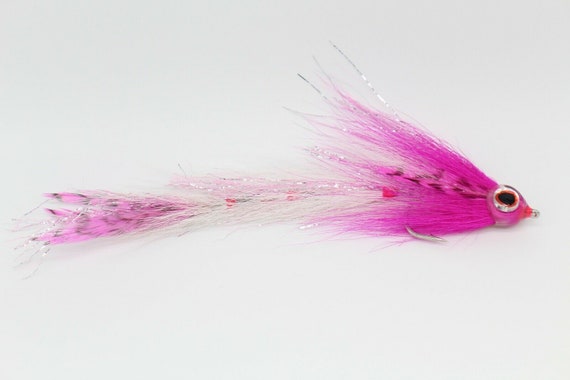 Hot Pink Fishing Lure Big Game Changer Muskie Fly Saltwater